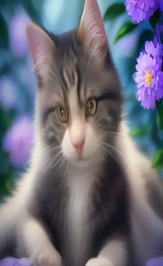 电视猫 app 安装完成界面，手机桌面上一个蓝色渐变圆形图标，下方文字欢迎使用
